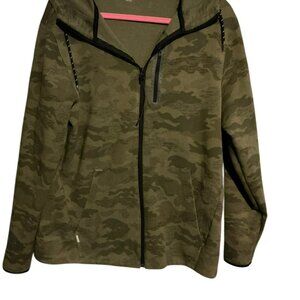 Old Navy Full-Zip Fleece Jacket Long Sleeve Camo Large Hoody